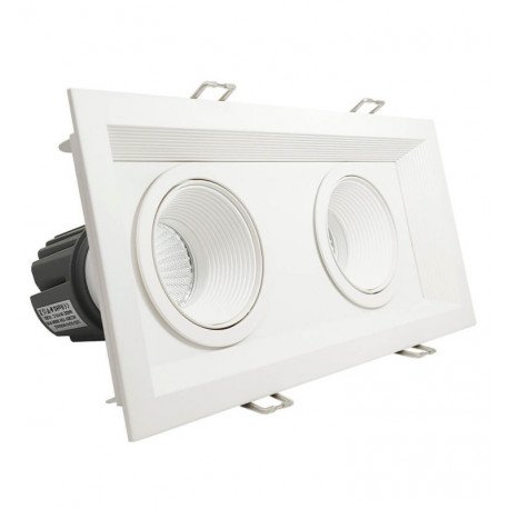 Downlight led 30W directioneel dubbel wit CRI+92 UGR13