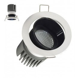 Downlight led 15W directioneel CRI+92 UGR13 wit/zwart
