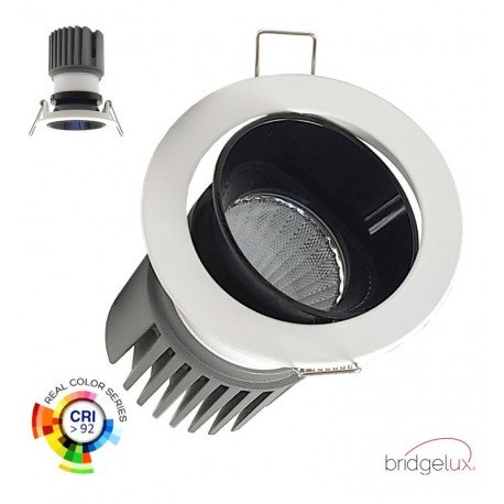 Downlight led 15W directioneel CRI+92 UGR13 wit/zwart