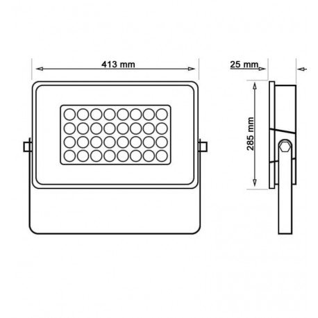 Led-schijnwerper 200W buiten IP65 OSRAM