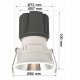 Downlight LED 15W circulair chroom CRI+92 UGR13