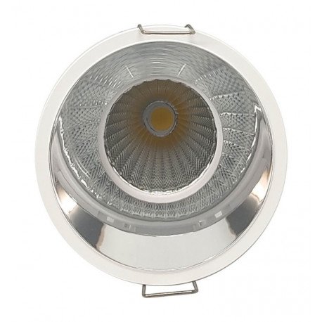 Downlight LED 15W circulair chroom CRI+92 UGR13