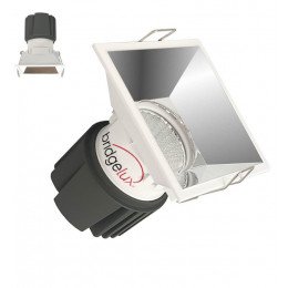 Inbouwdownlight LED 15W vierkant chroom CRI+92 UGR13