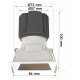 Inbouwdownlight LED 15W vierkant chroom CRI+92 UGR13
