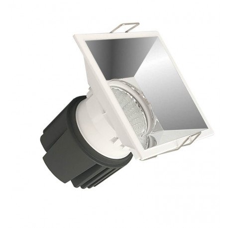 Inbouwdownlight LED 15W vierkant chroom CRI+92 UGR13