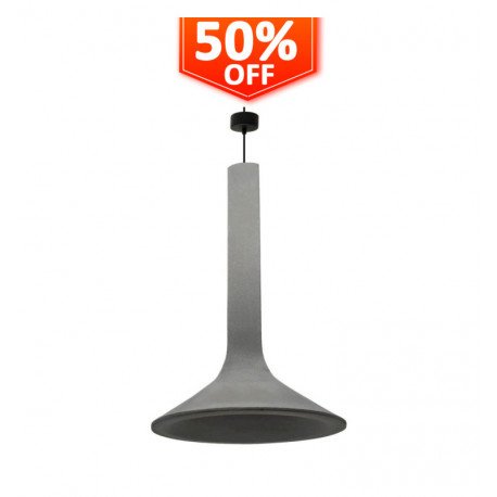 Hanglamp beton DARK industrial E14, verstelbare hoogte