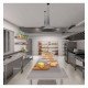 Hanglamp beton DARK industrial E14, verstelbare hoogte