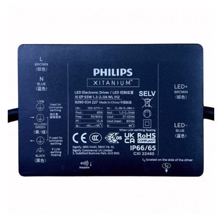 Driver LED programmeerbaar Philips Xitanium Essential 65W
