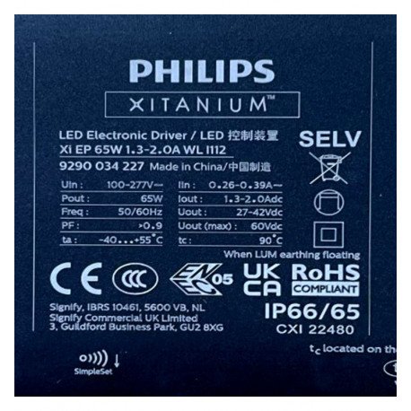 Módulo LED 65W programable para farolas alta luminosidad