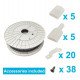 Ledstrip 220V 14W/m IP67 voor binnen, 20 m, snijbaar per 10 cm