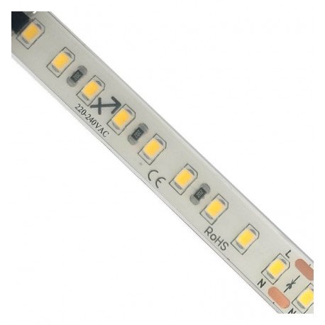 Ledstrip 220V 14W/m IP67 voor binnen, 20 m, snijbaar per 10 cm