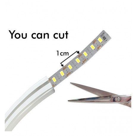 Tira de Neón LED Flexible 24V 8W/m para decoración rosa