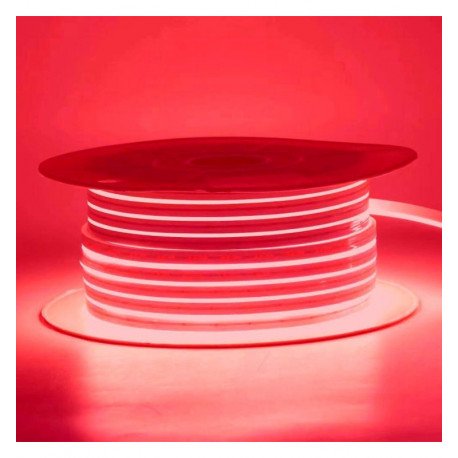 LED-neon flexibele strip 24V 8W/m rood voor decoratie