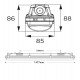 LED Armatuur waterdicht  150cm OSRAM driver instelbaar 25-44W