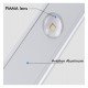 Sensor LED recargable USB 40cm con arco y movimiento