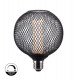 ledlamp 4W E27 G125 dimbaar modern metal zwart