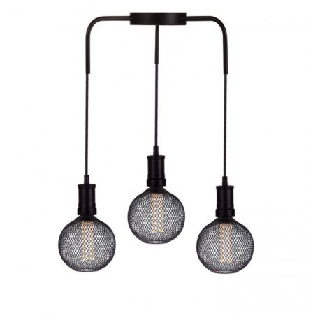 ledlamp 4W E27 G125 dimbaar modern metal zwart