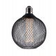 ledlamp 4W E27 G125 dimbaar modern metal zwart