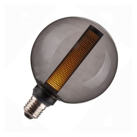 Bombilla LED E27 G125 4W cristal humo suave para decoración