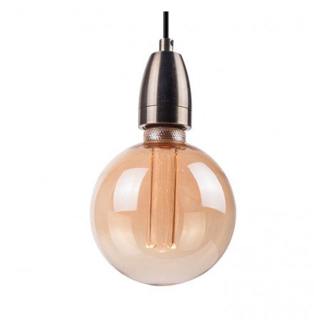 Ledlamp amber 4W E27 G125 dimbaar (TRIAC) voor decoratie