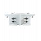 Rechte I-connector voor driefase rail