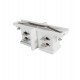 Rechte I-connector voor driefase rail