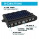Wandlamp led solar 5W draaibaar met bewegingssensor 4000K