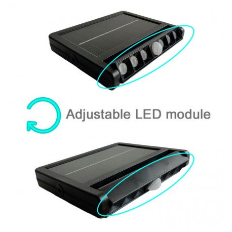 Wandlamp led solar 5W draaibaar met bewegingssensor 4000K
