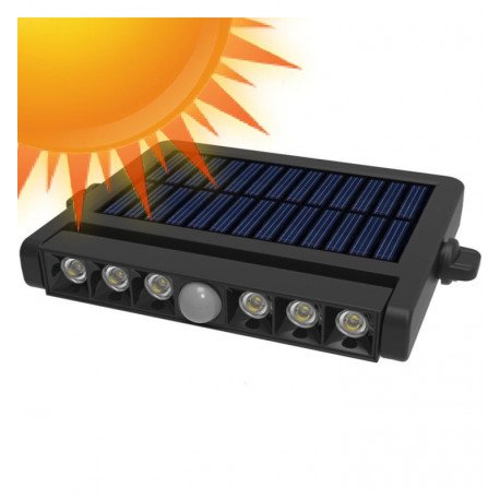 Wandlamp led solar 5W draaibaar met bewegingssensor 4000K