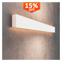 Wandlamp led lineair OULU wit IP54 voor wand