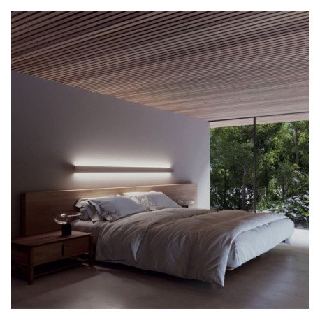Wandlamp led lineair OULU wit IP54 voor wand