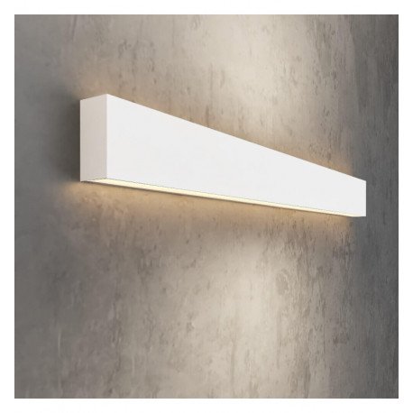 Wandlamp led lineair OULU wit IP54 voor wand
