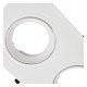 Downlight LED aro marco blanco triple orientable GU10