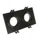 Downlight LED aro doble orientable negro GU10 para interior