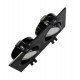 Downlight LED aro doble orientable negro GU10 para interior