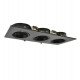 Downlight LED aro marco negro triple orientable GU10