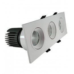 Downlight led 45W directioneel triple wit CRI+92 UGR13