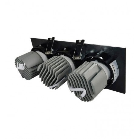 Downlight led 45W draaibaar zwart triple CRI+92 UGR13