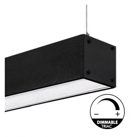 LED Linear Strip POTSDAM 72W 195cm Black UGR17 Dimmable