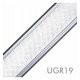 Tira LED Lineal 72W POTSDAM Negro 195cm UGR17 regulable