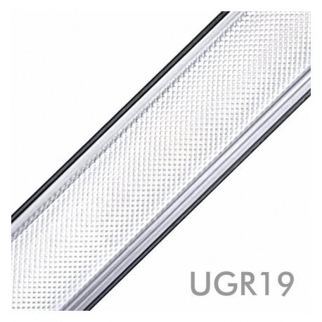 LED Linear Strip POTSDAM 72W 195cm Black UGR17 Dimmable