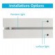 Tubo LED 72W Lineal POTSDAM UGR17 200cm regulable Triac