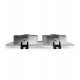 Downlight LED Aro Marco PLATA doble orientable para GU10