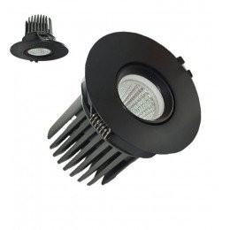 Downlight led 15W circulair draaibaar zwart CRI+92 UGR13