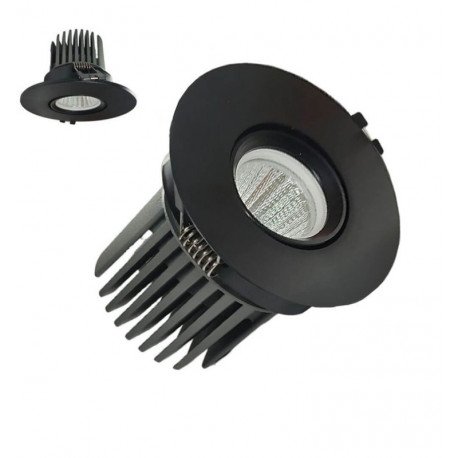 Downlight led 15W circulair draaibaar zwart CRI+92 UGR13