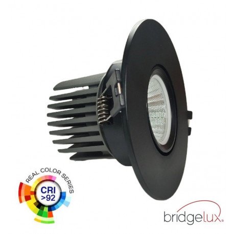 Downlight led 15W circulair draaibaar zwart CRI+92 UGR13