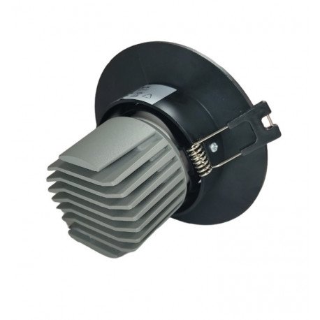 Downlight led 15W circulair draaibaar zwart CRI+92 UGR13