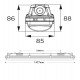 Led-buis waterdicht met PIR-sensor 25W-44W 150 cm IP66