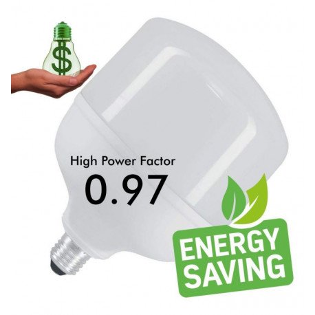 Bombilla LED 50W E27 industrial alta eficiencia 130Lm/W IP20
