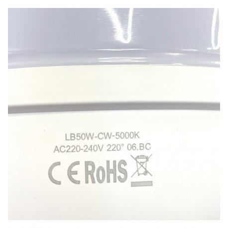 Bombilla LED 50W E27 industrial alta eficiencia 130Lm/W IP20